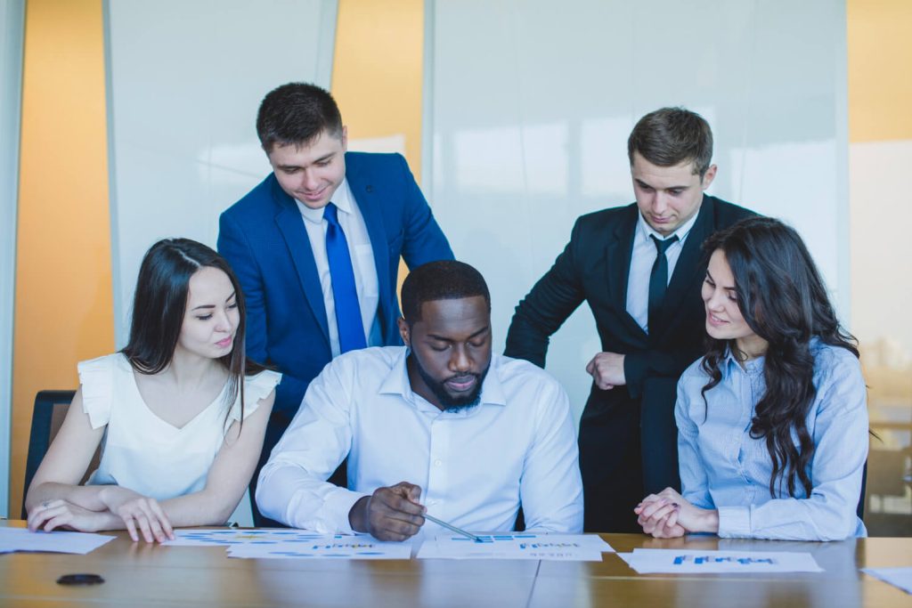 Consulting Team discussing project
